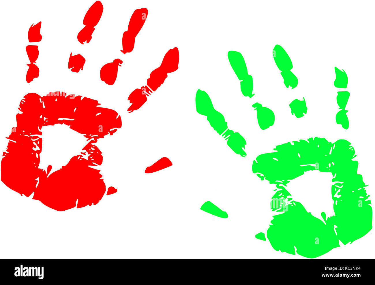 finger paint game preschool children hand paint Stock Photo Alamy