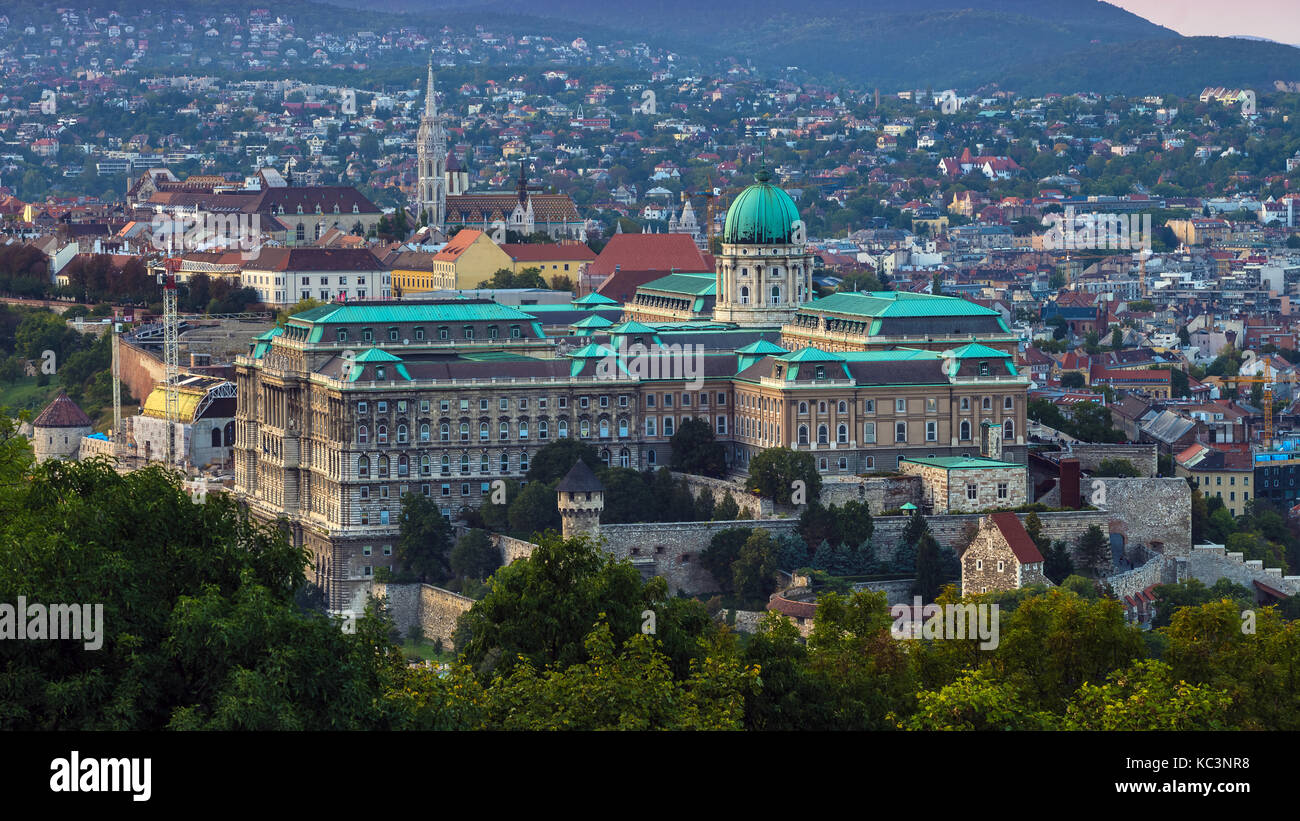 Budapest, Hungary - The beautiful Buda Castle Royal Palace with the ...