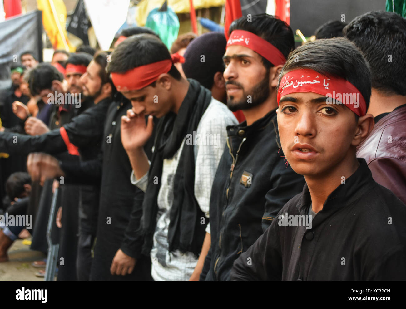 Shia Muslims mourn on the 10th day of Muharram in Zadibal Area of