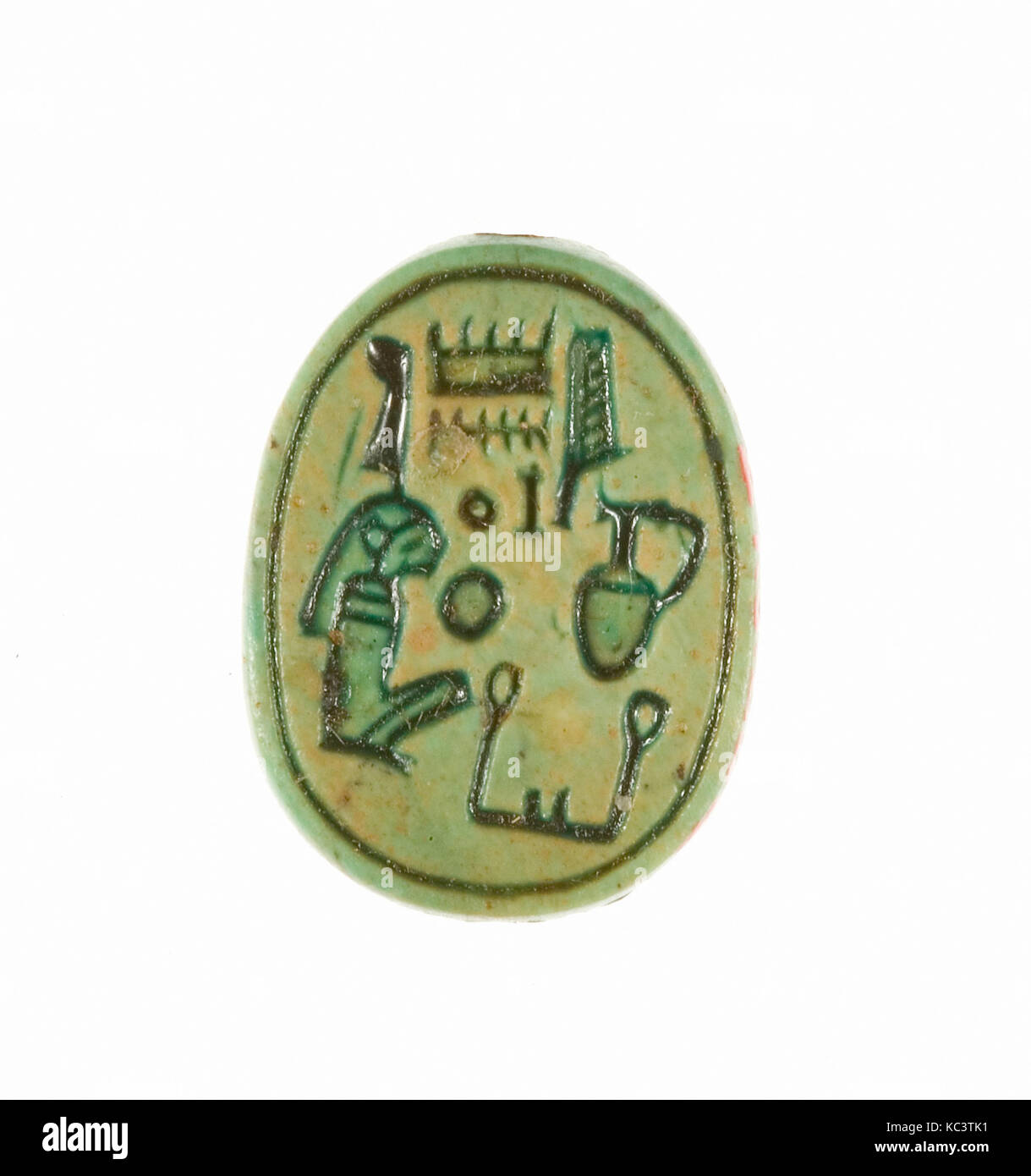 Scarab for Maatkare (Hatshepsut), United with Amun, ca. 1479–1458 B.C Stock Photo