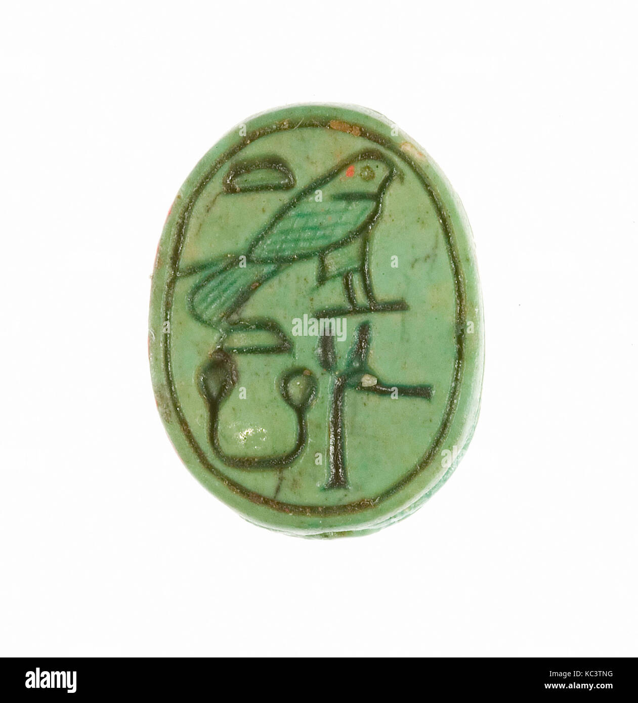 Scarab Inscribed for the Female Horus Wosretkau (Hatshepsut), ca. 1479–1458 B.C Stock Photo