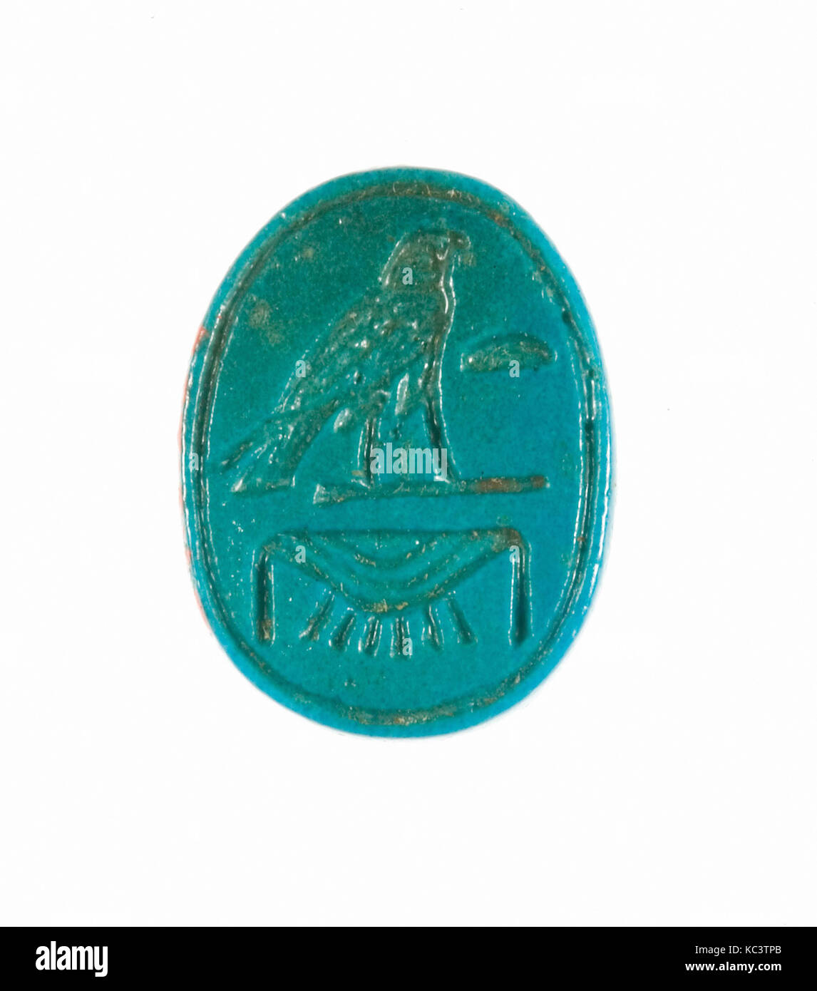 Scarab Inscribed Female Golden Horus, ca. 1479–1458 B.C Stock Photo