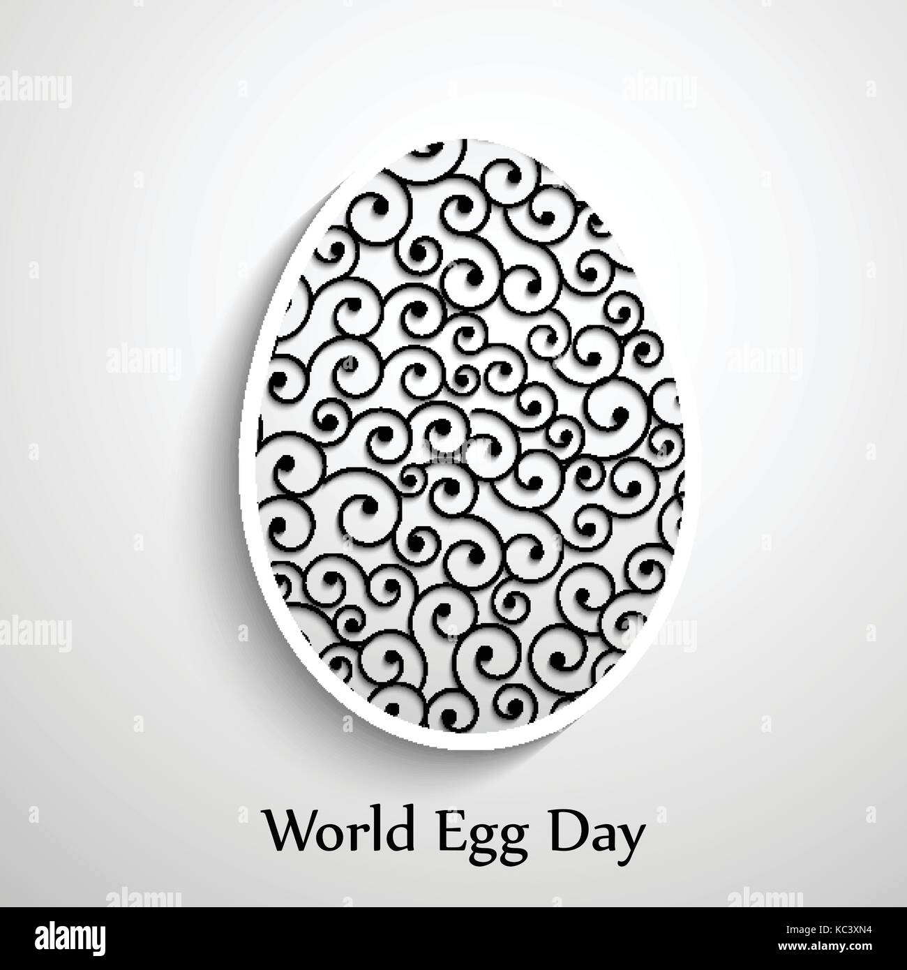 illustration of World Egg Day Background Stock Vector