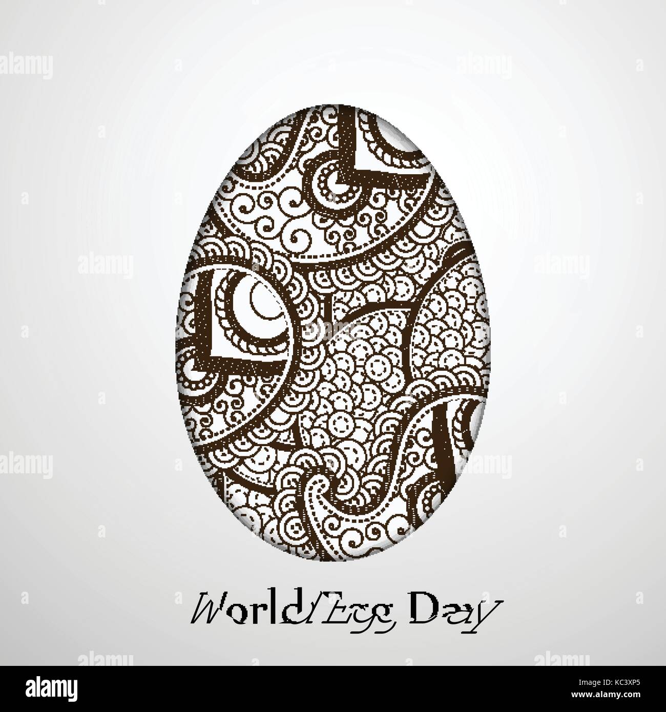 illustration of World Egg Day Background Stock Vector