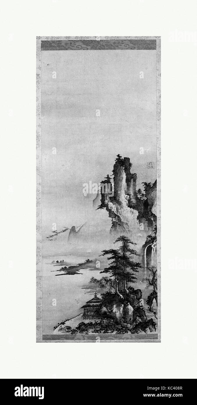 Landscape, Attributed to Shubun, first half of the 15th century Stock Photo