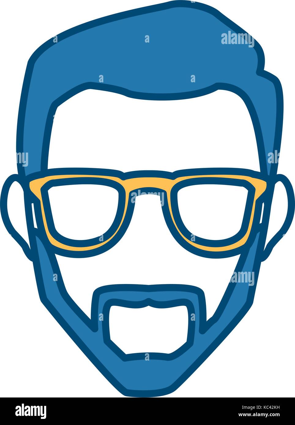 Man with glasses Stock Vector Image & Art - Alamy