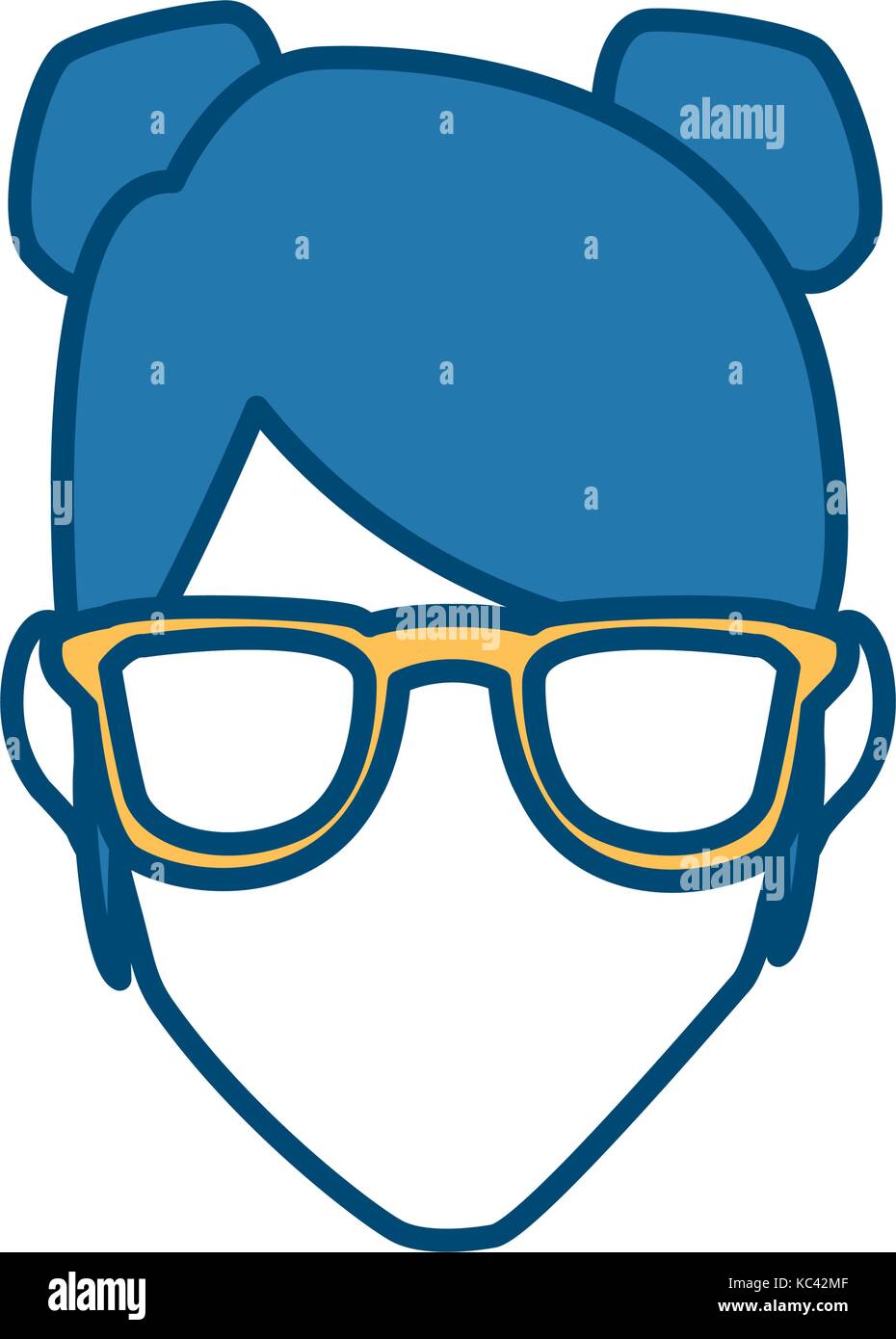 Woman with glasses Stock Vector Image & Art - Alamy