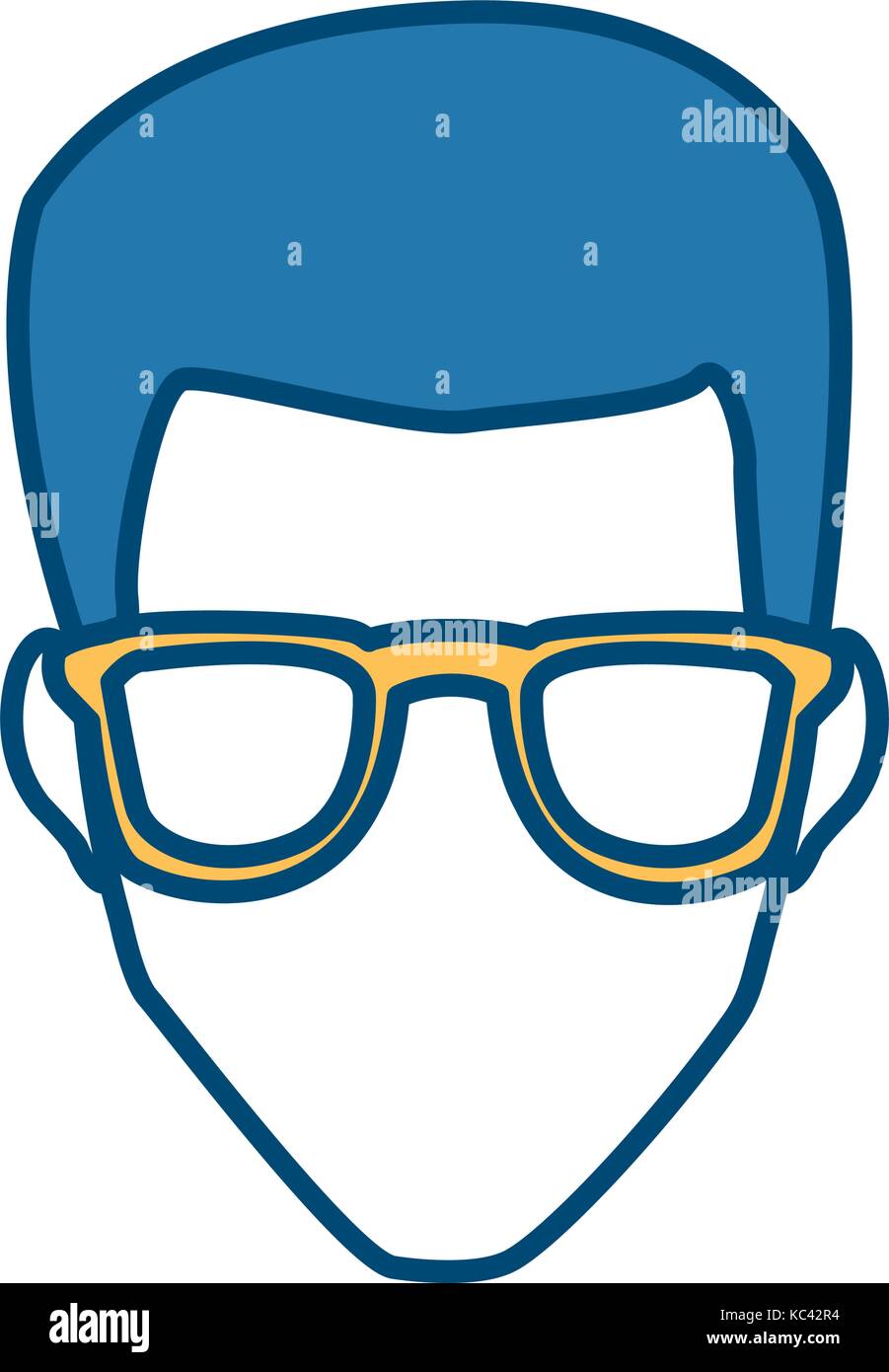 Man with glasses Stock Vector Image & Art - Alamy