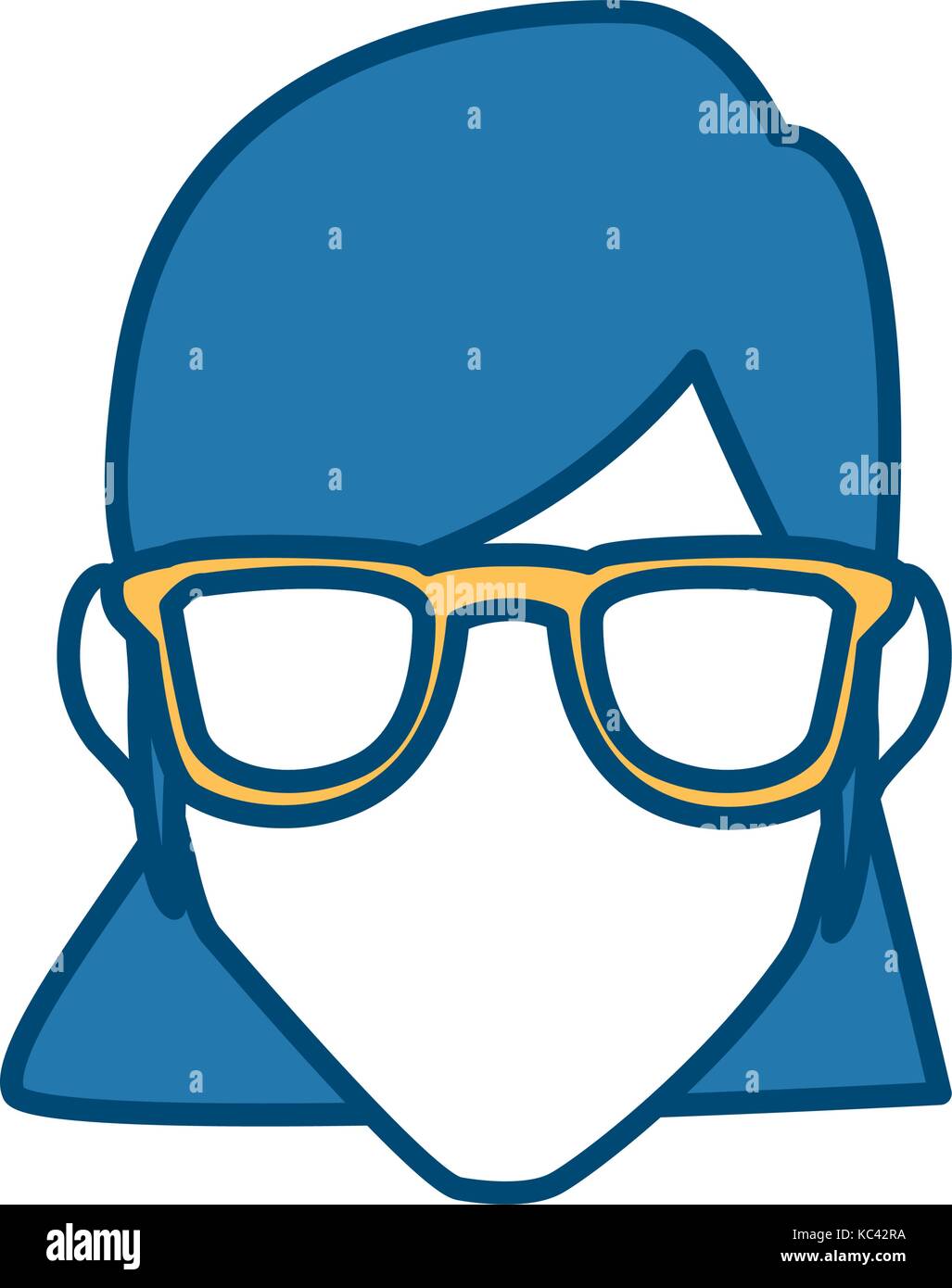 Woman with glasses Stock Vector Image & Art - Alamy