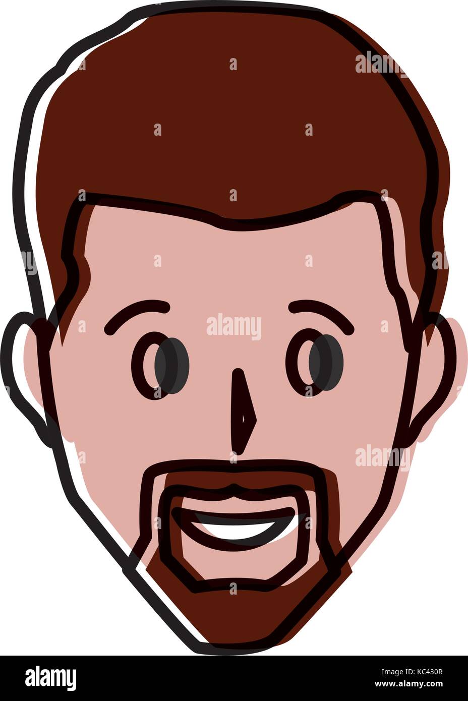 Adult man smiling Stock Vector Image & Art - Alamy