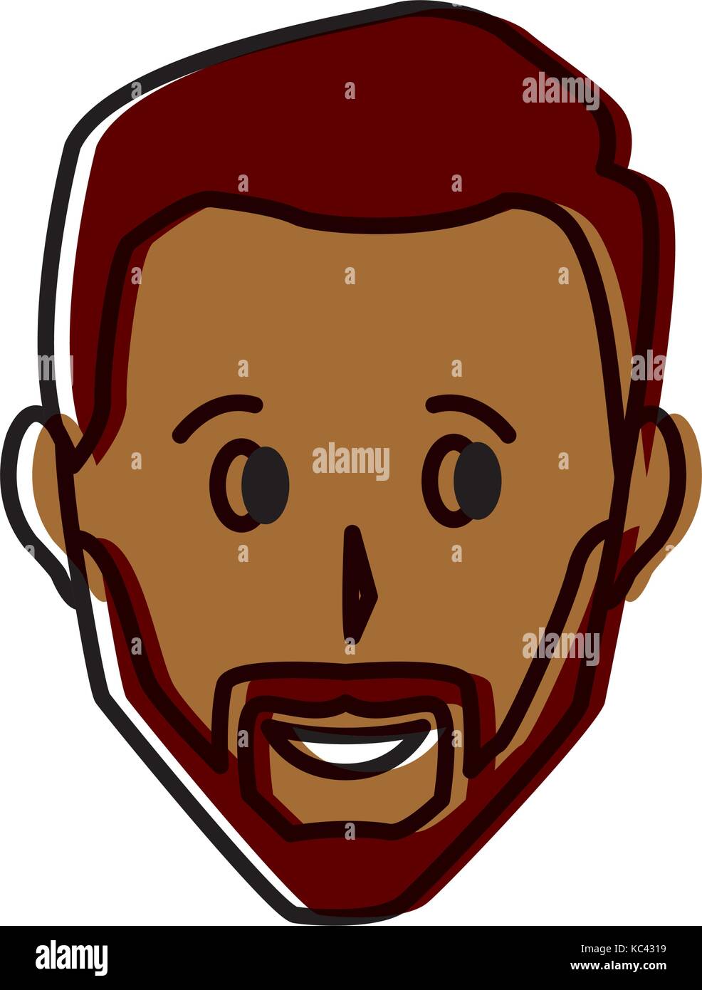 Adult man smiling Stock Vector Image & Art - Alamy