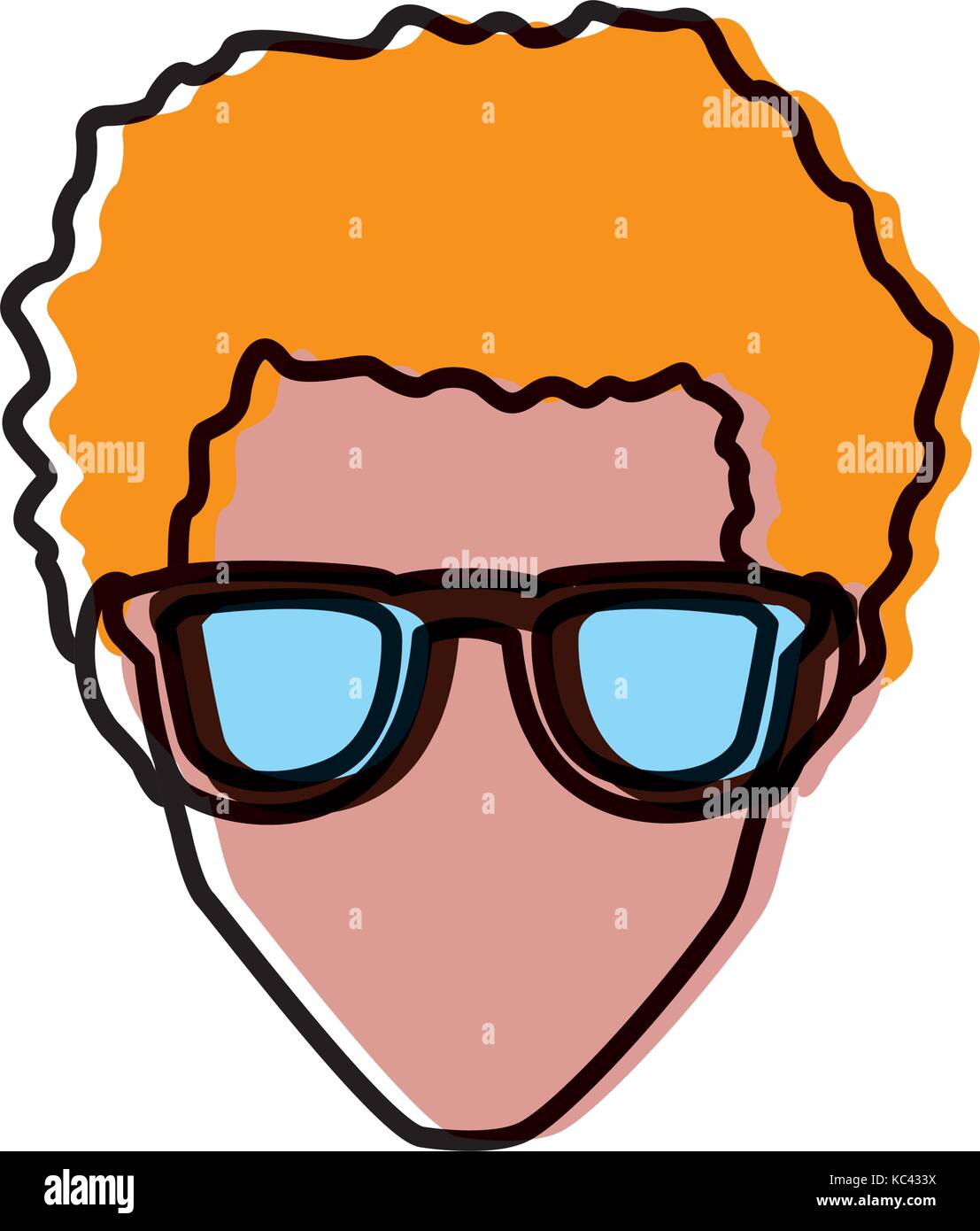 Man with glasses Stock Vector Image & Art - Alamy