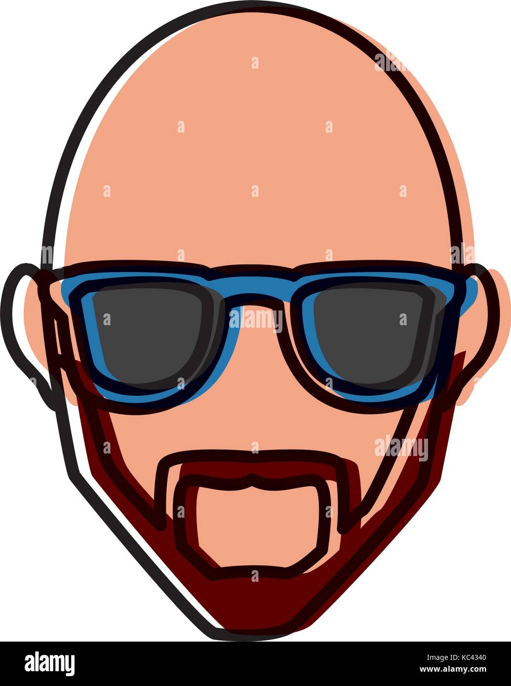 Man with glasses Stock Vector Image & Art - Alamy