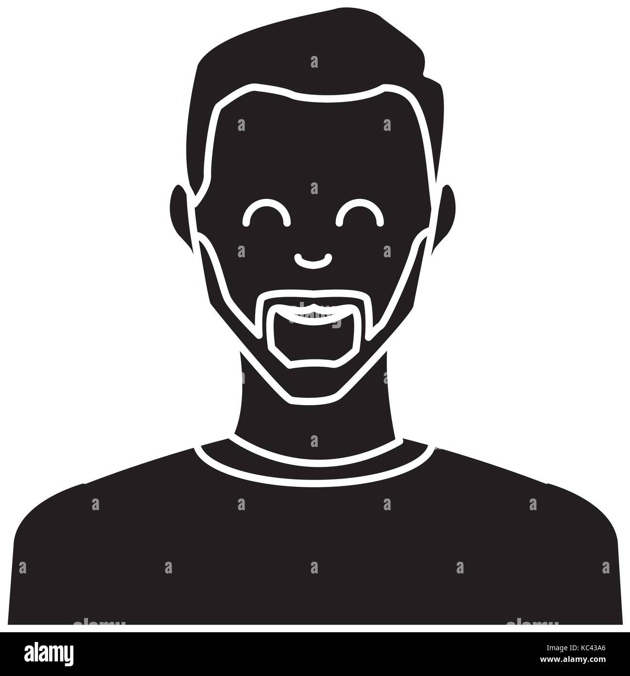 Adult man smiling Stock Vector Image & Art - Alamy