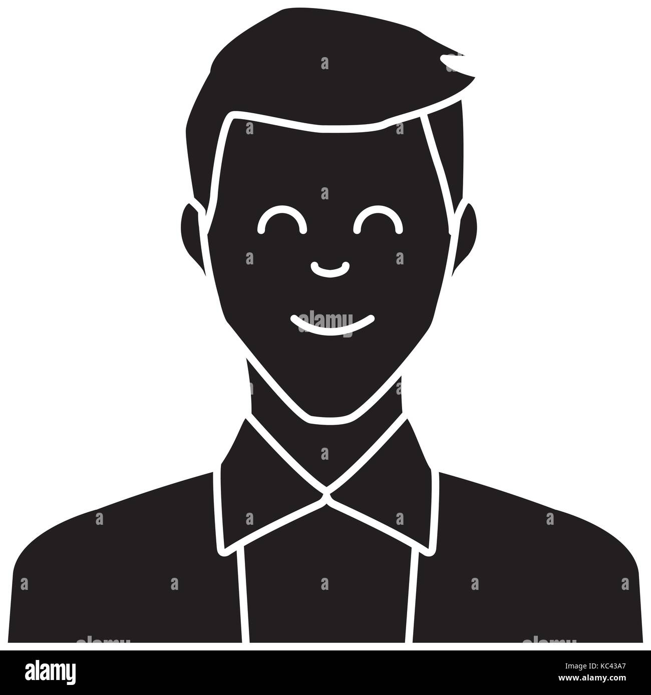Adult man smiling Stock Vector Image & Art - Alamy