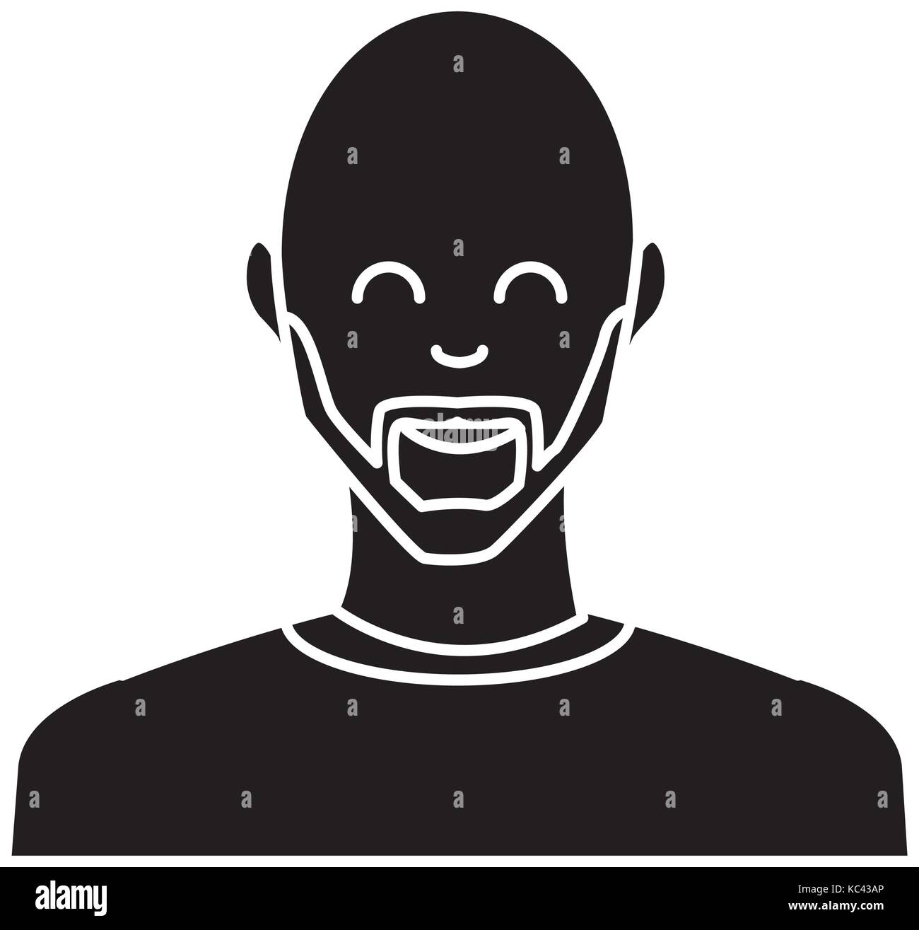 Adult man smiling Stock Vector Image & Art - Alamy