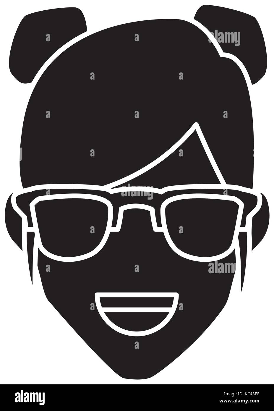Woman with glasses Stock Vector Image & Art - Alamy