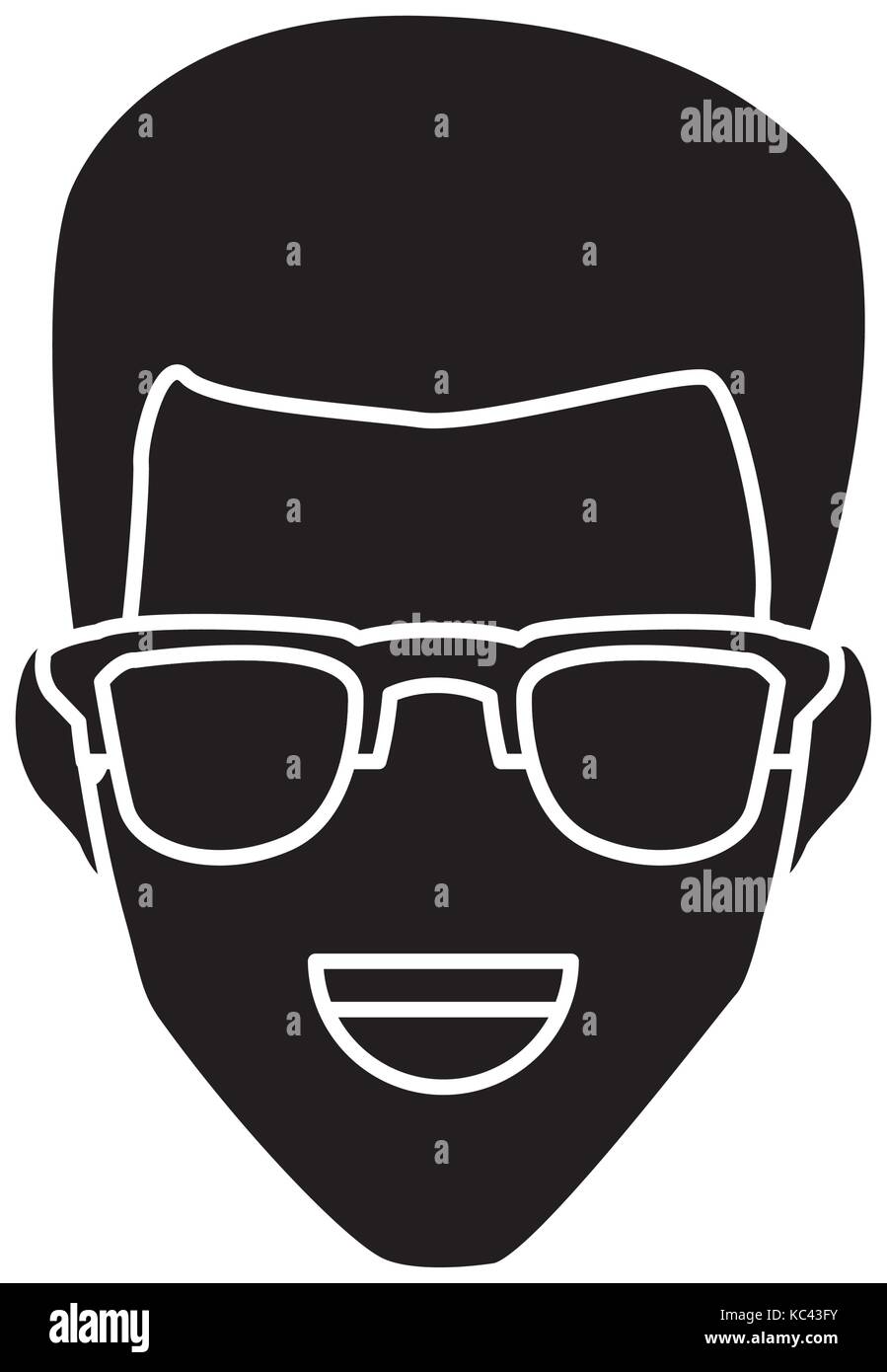 Man with glasses Stock Vector Image & Art - Alamy