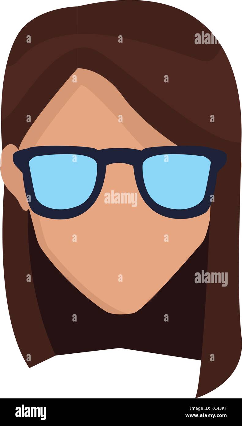 Woman with glasses Stock Vector Image & Art - Alamy