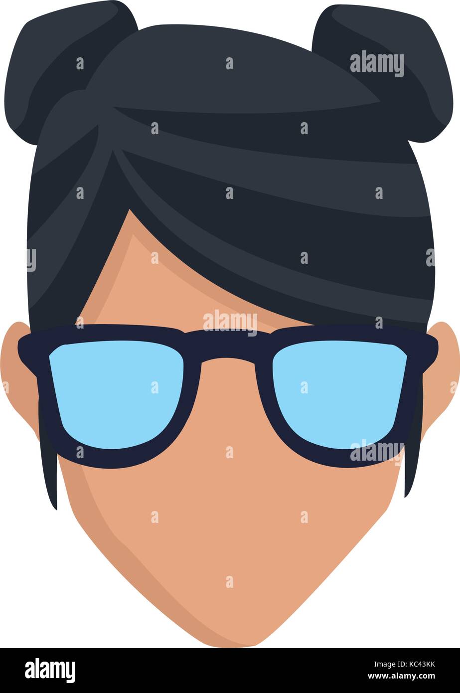 Woman with glasses Stock Vector Image & Art - Alamy