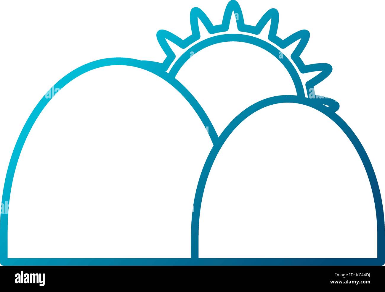 Sun and mountains Stock Vector Image & Art - Alamy