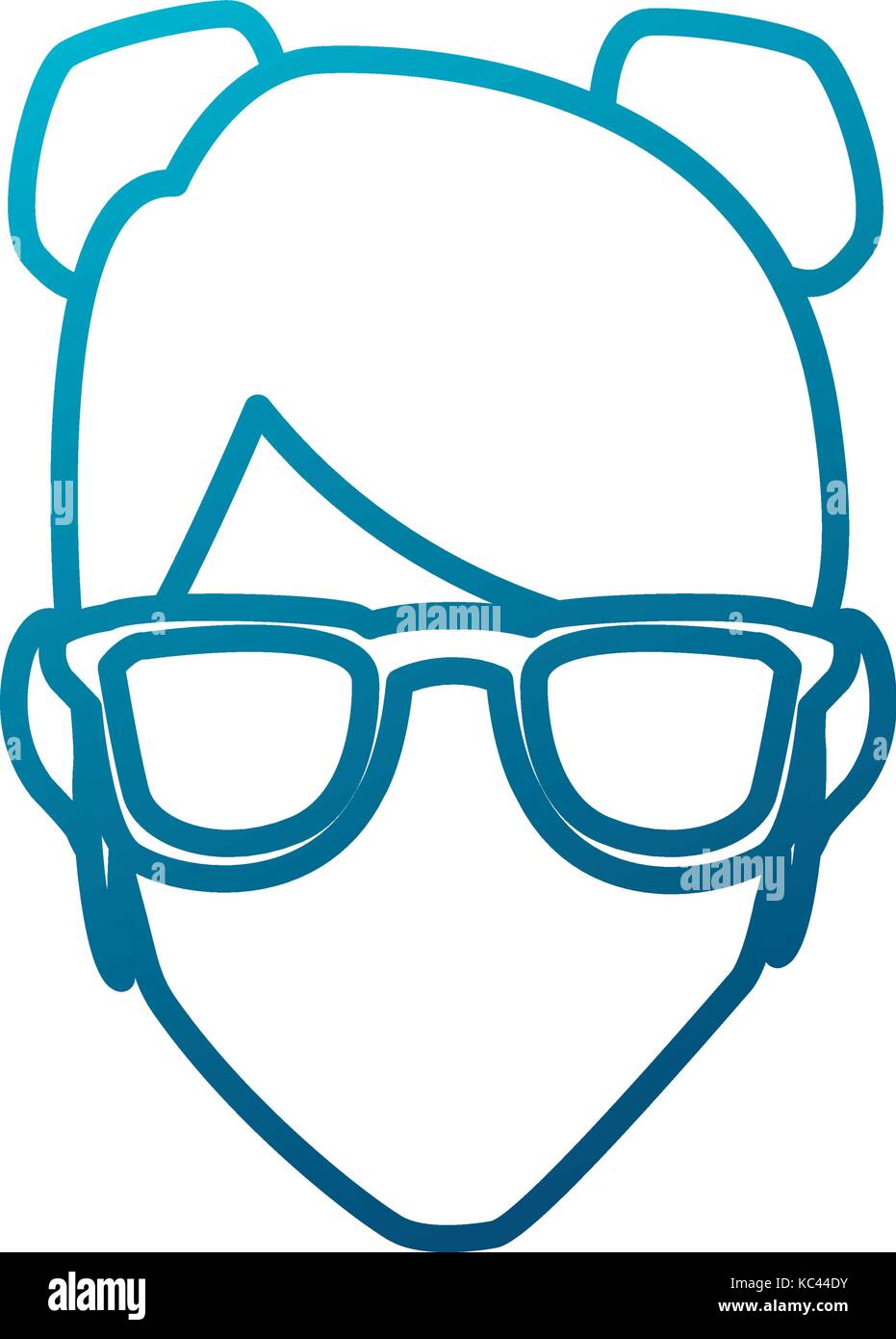 Woman with glasses Stock Vector Image & Art - Alamy