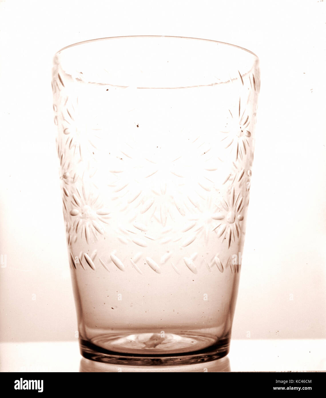 Pulque Beaker, 17751825, Made in Spain, Spanish, Flint, H. 11 3/4 in