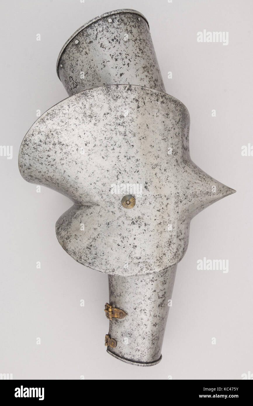 Left Arm Defense (Vambrace) with Elbow Reinforce, ca. 1450–60 Stock Photo