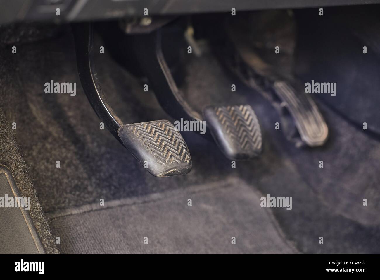 Clutch and brake pedals hi-res stock photography and images - Alamy