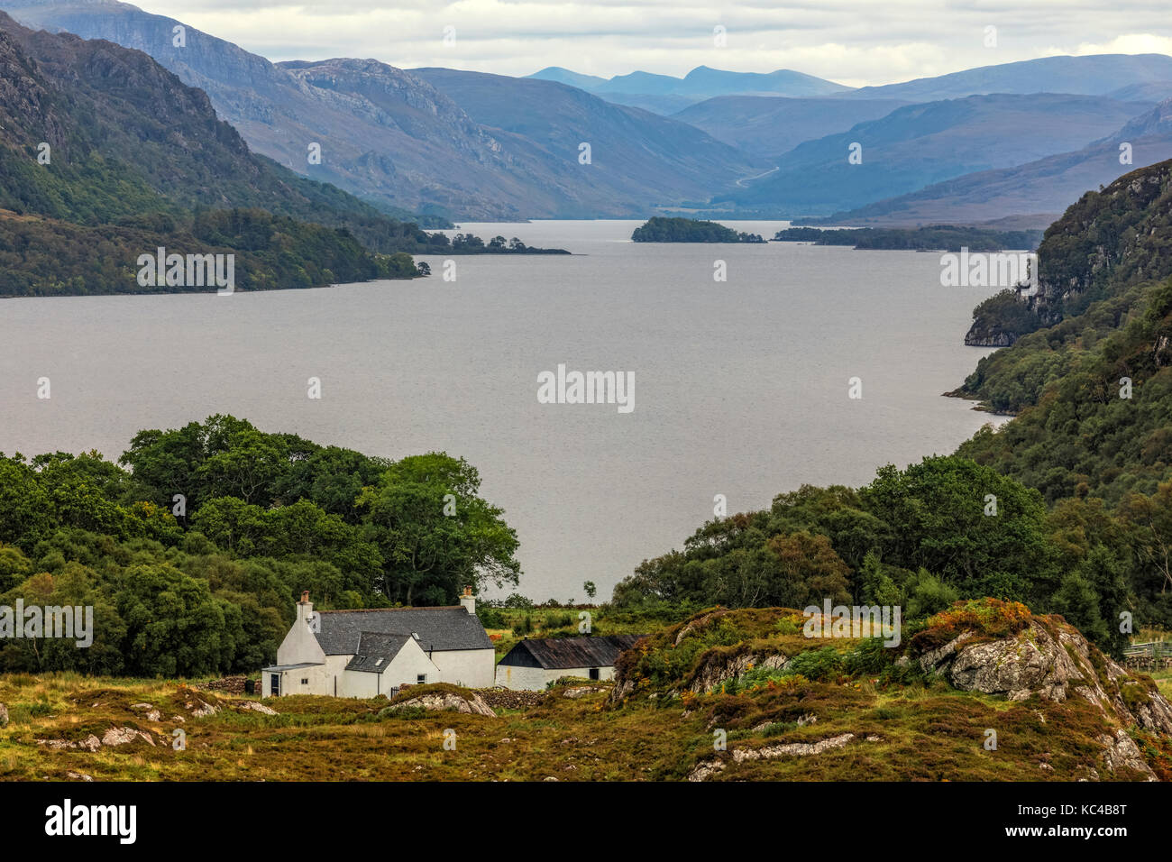 Loch Marree, Wester Ross, Northwest Highlands, Scotland, United Kingdom Stock Photo