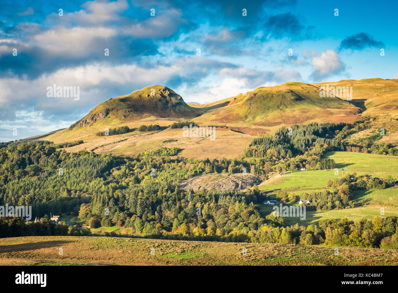 Dumgoyne Hill Campsie Hills Strathblane nr Glasgow Scotland Stock Photo ...