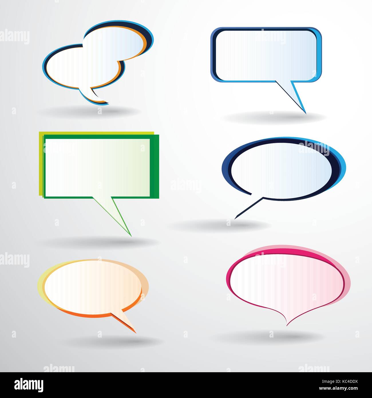 Abstract Colorful Speech Bubbles Vector Design Stock Vector Image & Art ...