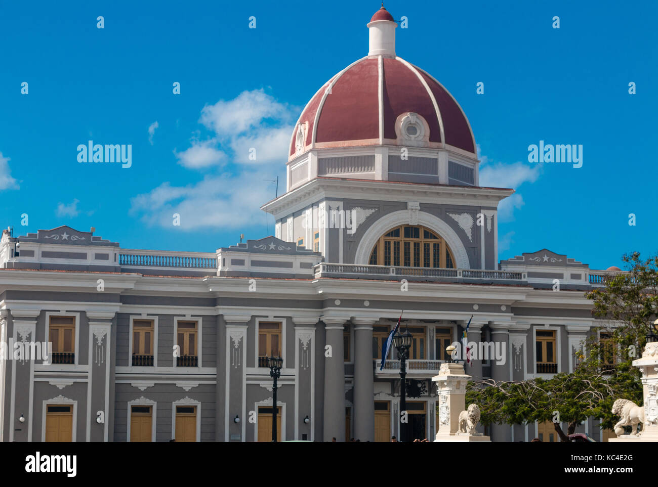 Provincial Government Palace, Palacio de Gobierno,  Plaza Jose Marti, Cienfuegos,  Cuba, Caribbean Stock Photo