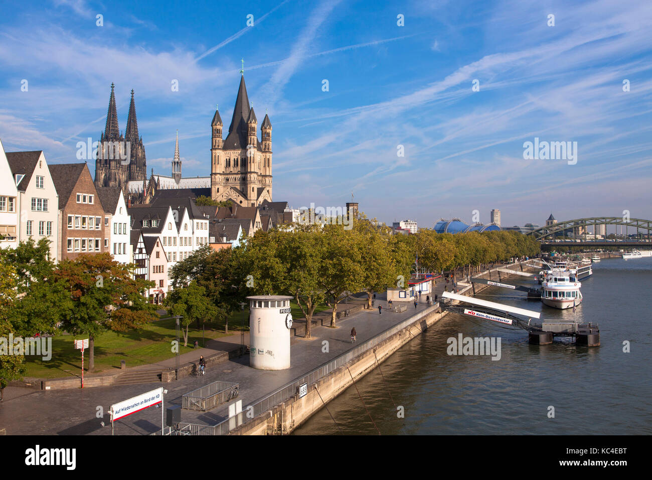 Germany, Cologne, houses in the old part of the town at the