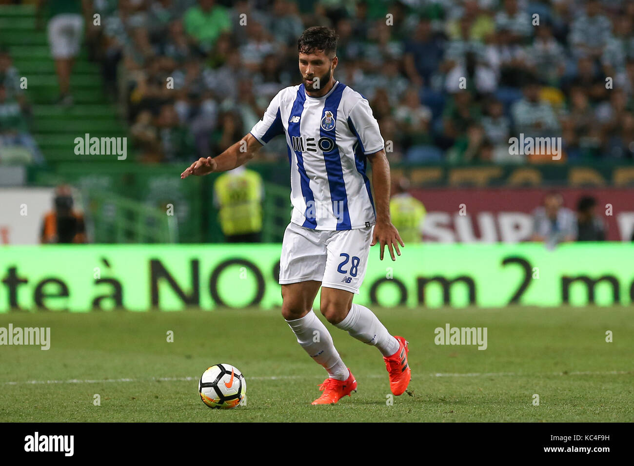 Lisbon, Portugal. 01st Oct, 2017. FC PortoÕs defender Felipe from Brazil  during Premier League 2017/18 match between Sporting CP and FC Porto, at Alvalade Stadium in Lisbon on October 1, 2017. (Photo by Bruno Barros / DPI) Credit: Bruno Barros/Alamy Live News Stock Photo
