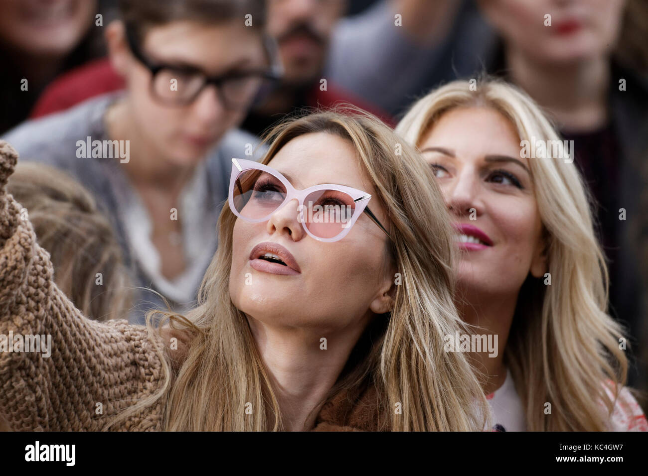 Paris, France. 01st Oct, 2017. Victoria Bonya and Hofit Golan attend
