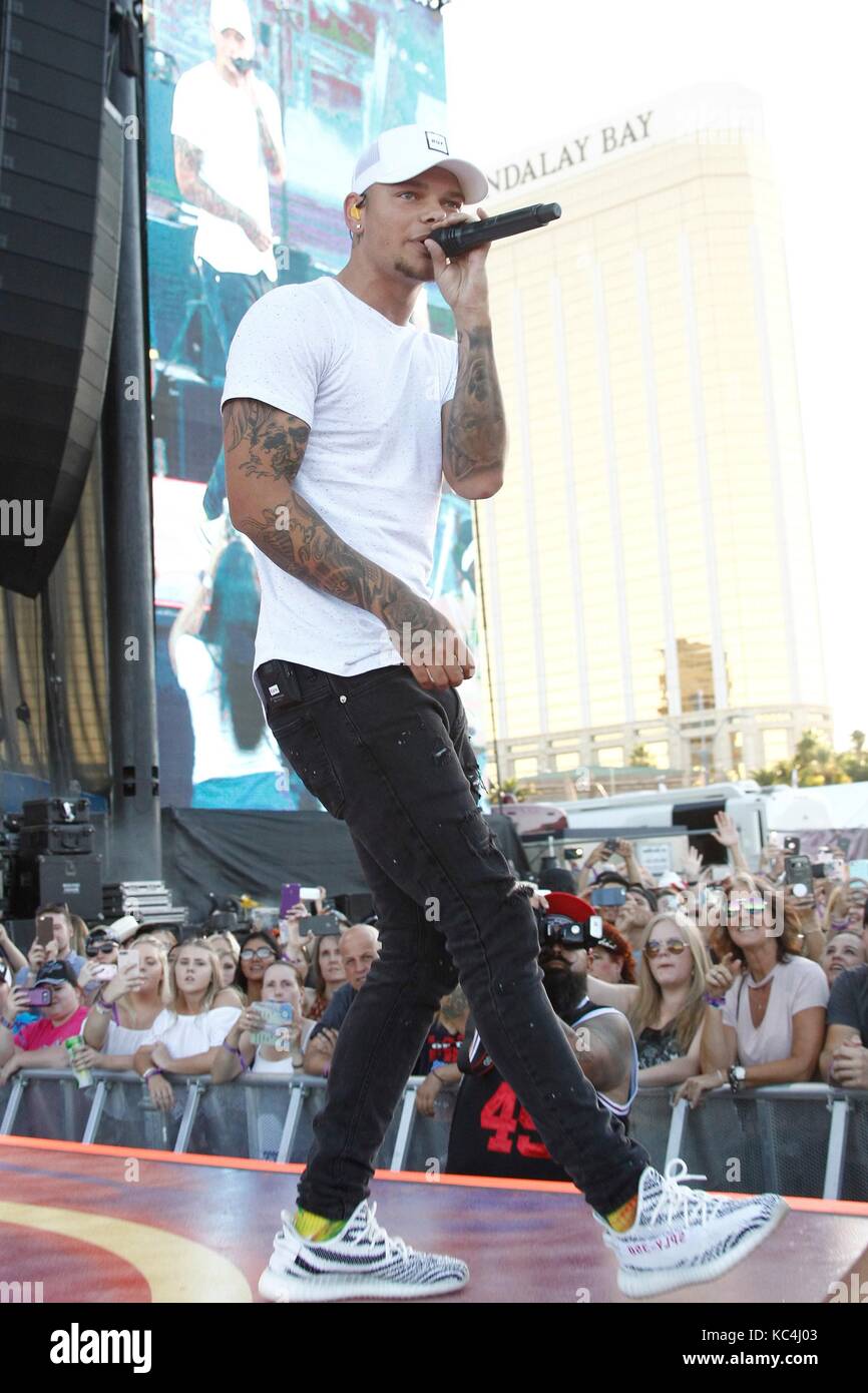 Kane Brown on stage for Route 91 Harvest Concert Festival SUN 2, Las