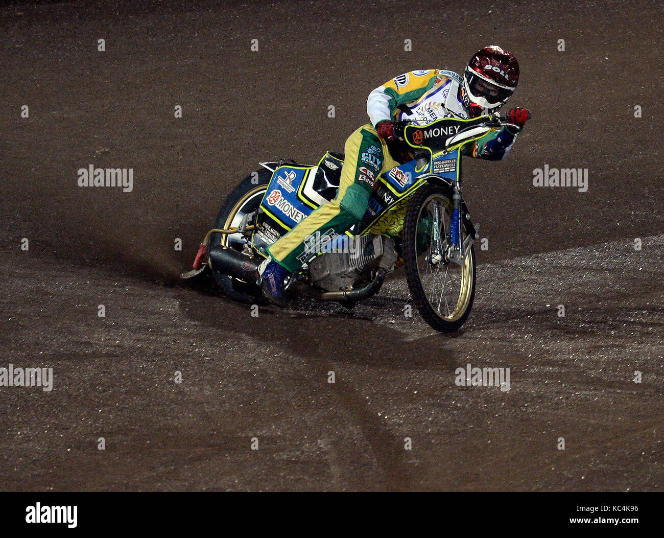 Max Fricke of Australia competes in the Lubos Tomicek Memorial Trophy in Prague, Czech Republic, October 2, 2017. (CTK Photo/Katerina Sulova) Stock Photo