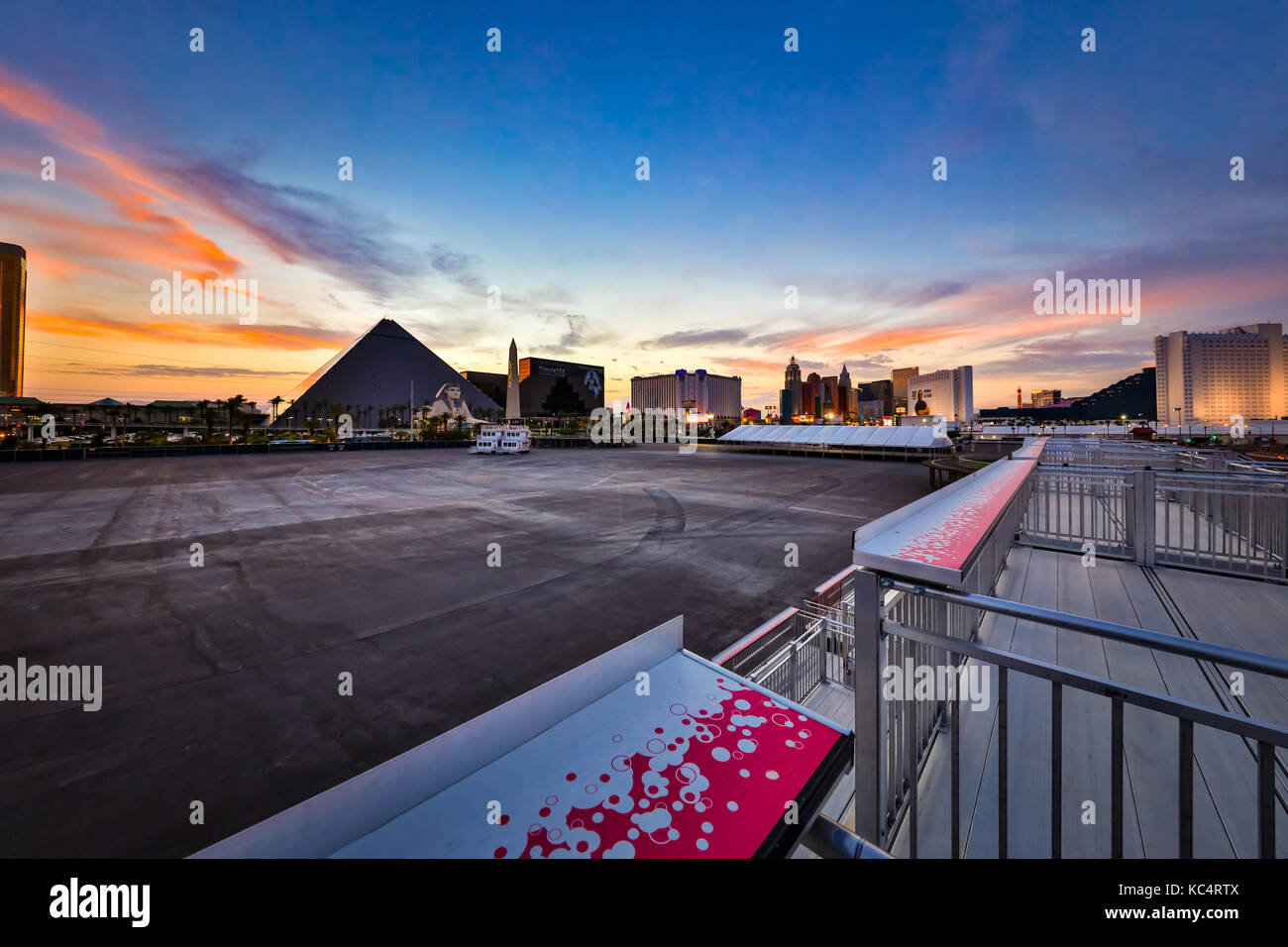 Las Vegas, NV - The area near Mandalay Bay where the largest mass