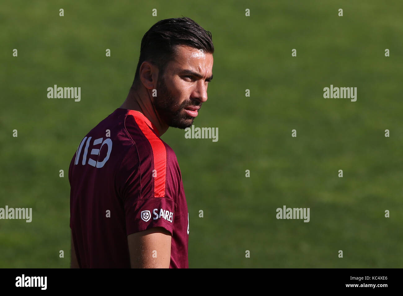 Lisbon, Portugal. 3rd Oct, 2017. Portugal's goalkeeper Rui Patricio during National Team Training session before the match between Portugal and Andorra at City Football in Oeiras, Lisbon on October 3, 2017. Credit: Bruno Barros/Alamy Live News Stock Photo