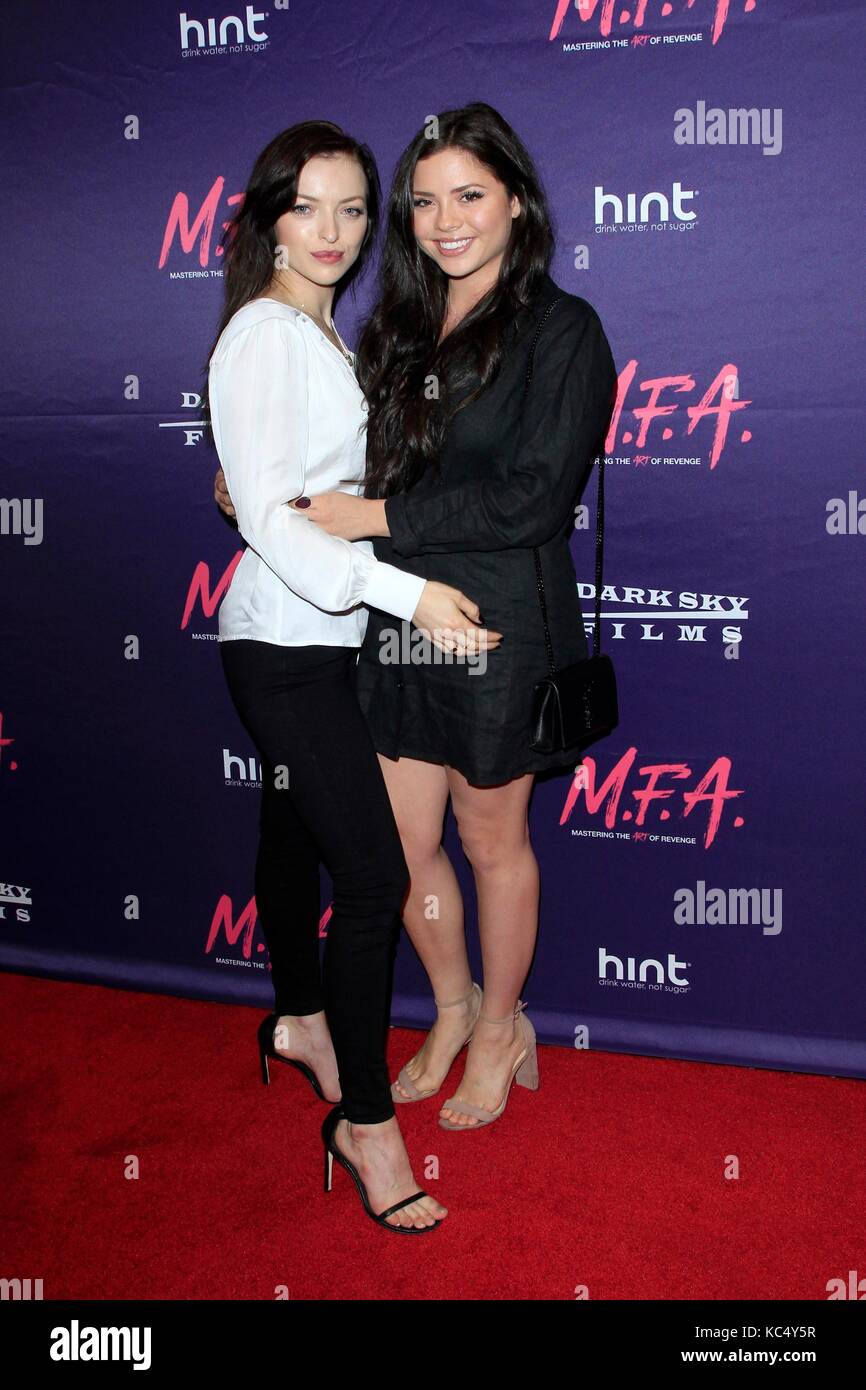 West Hollywood, USA. 2nd Oct, 2017. Francesca Eastwood, Morgan Eastwood