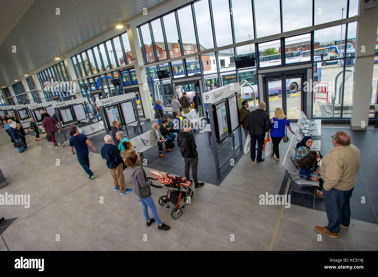 The new Bolton Interchange bus and rail station. Picture by Paul Heyes