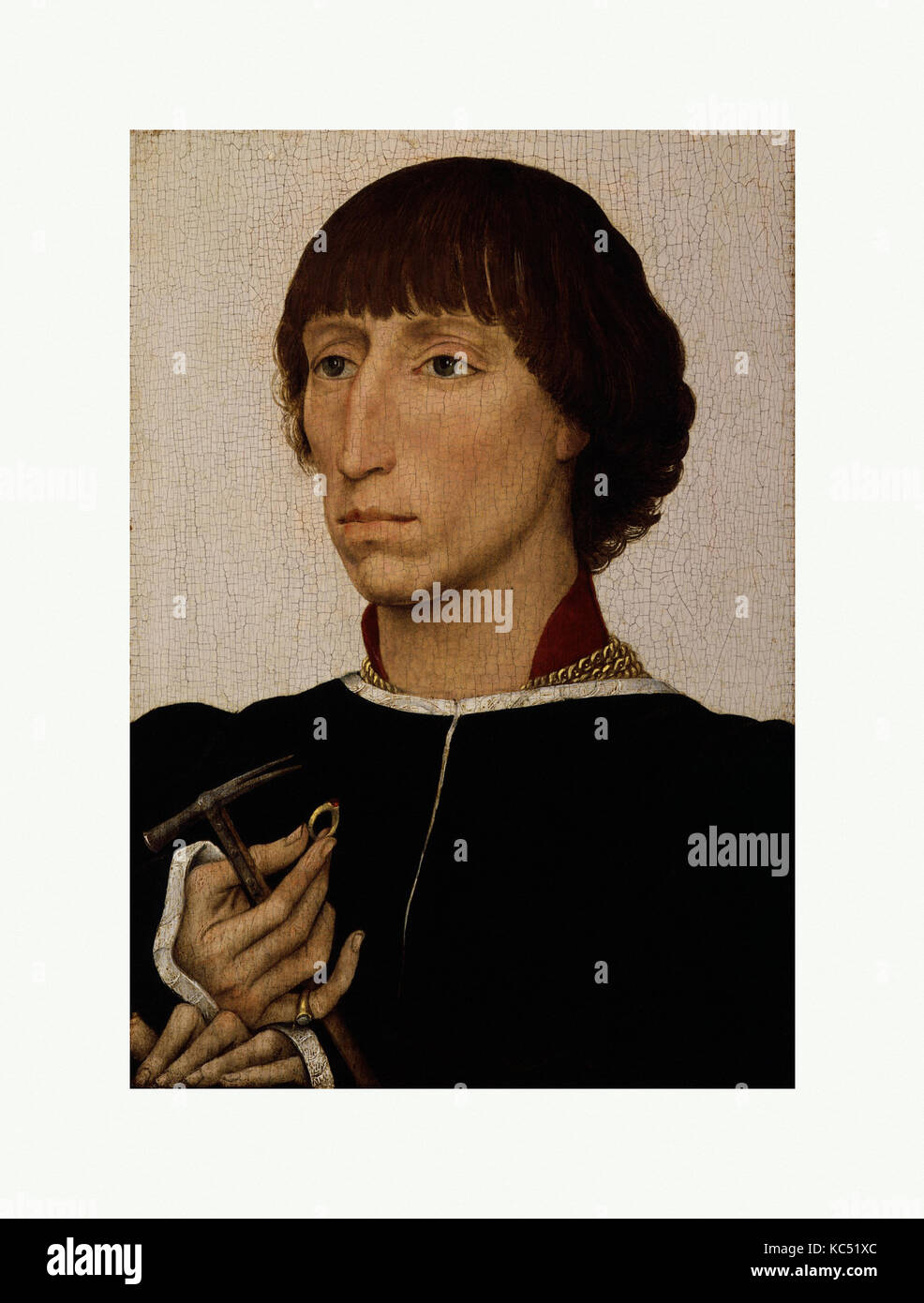 Francesco d'Este (born about 1430, died after 1475), Rogier van der Weyden, ca. 1460 Stock Photo