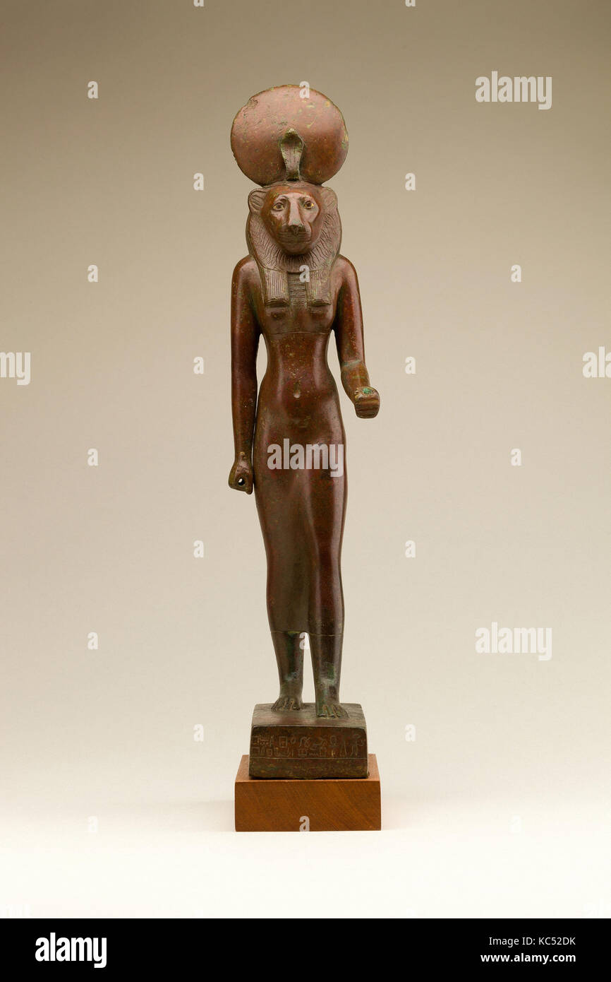 Statuette of Wadjet in the name of Akanosh son of Pediamenopet, ca. 1070–664 B.C. or later Stock Photo