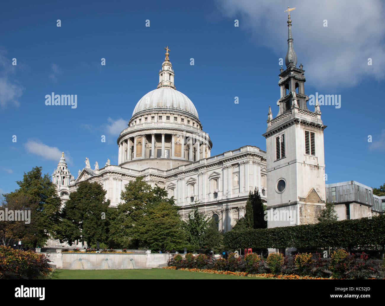 St Pauls Cathedral London. Designed by Sir Christopher Wren and completed in 1711 Stock Photo