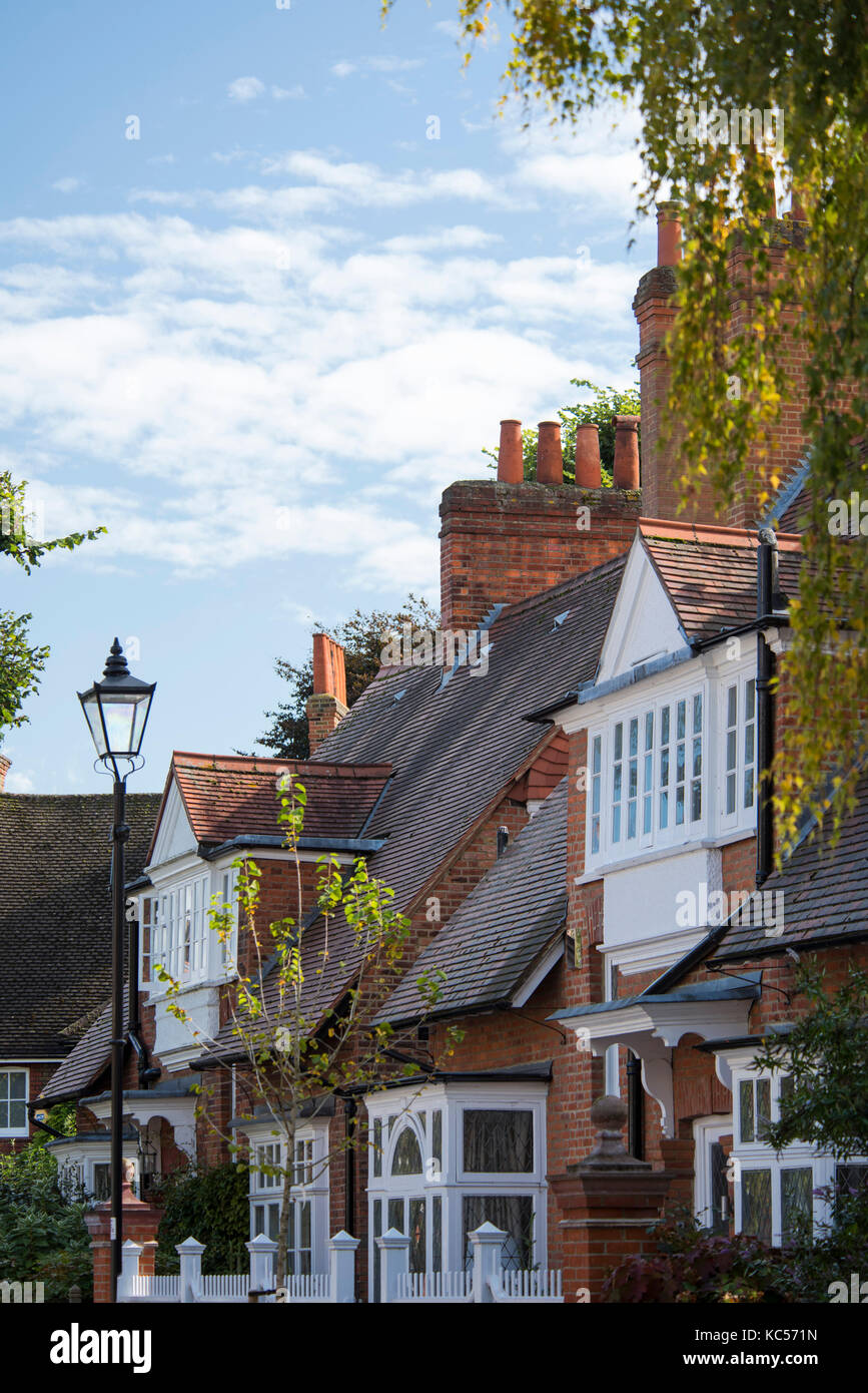 A row of houses including number 8 on Blenheim Road, Bedford Park