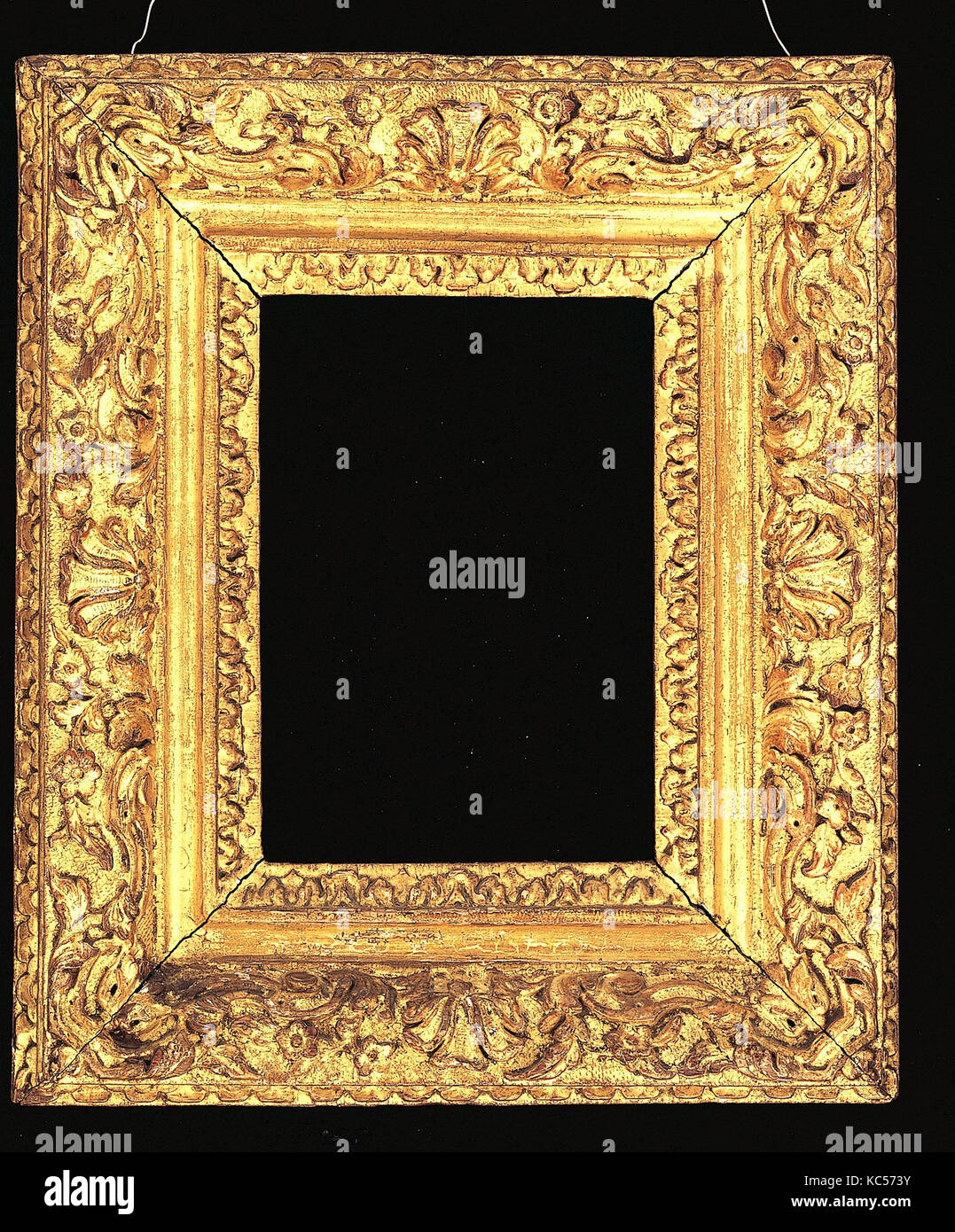 Ovolo frame, 1660–80, French, Oak, 34.2 x 28.8, 18.4 x 12.7, 21.6 x 15.5 cm., Frames Stock Photo