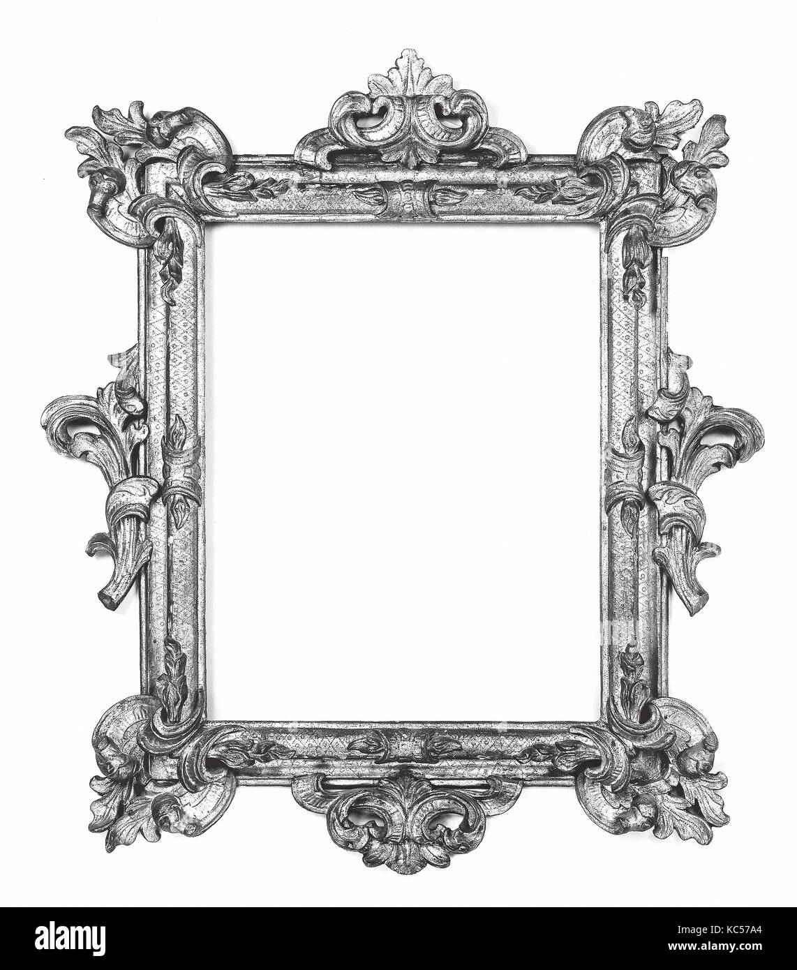 High Baroque frame, ca. 1700, Italian, Venice, Pine, 85.5 x 73.2, 51 x 39.7, 54.5 x 43 cm., Frames Stock Photo