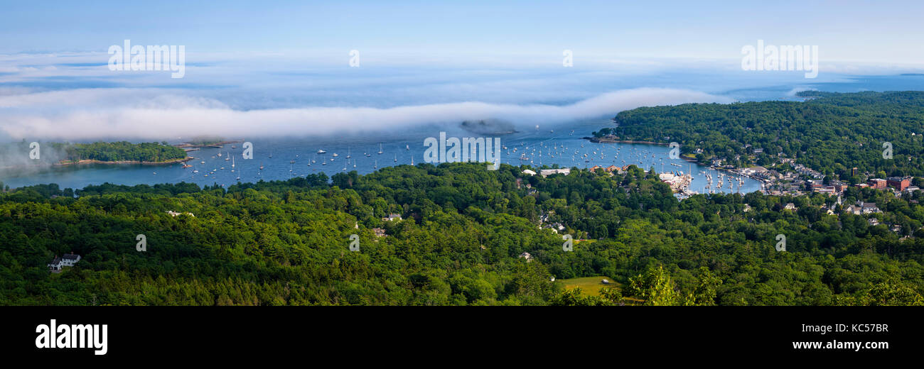 View of Camden, Maine, from Mount Battie in Camden Hills State Park