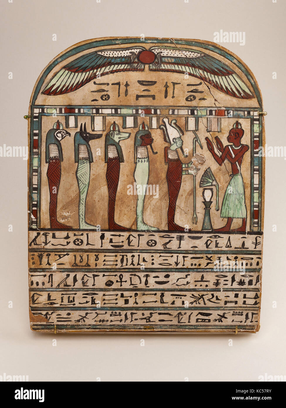 Stela of the God's-Father of Amun Pakeshi, ca. 750–525 B.C Stock Photo